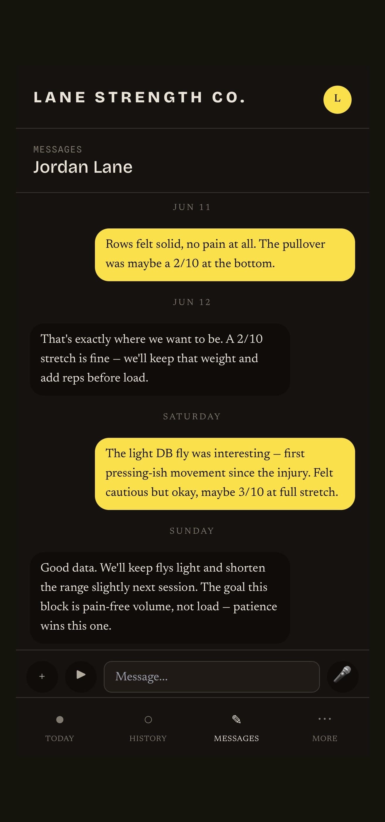 Messaging / set video